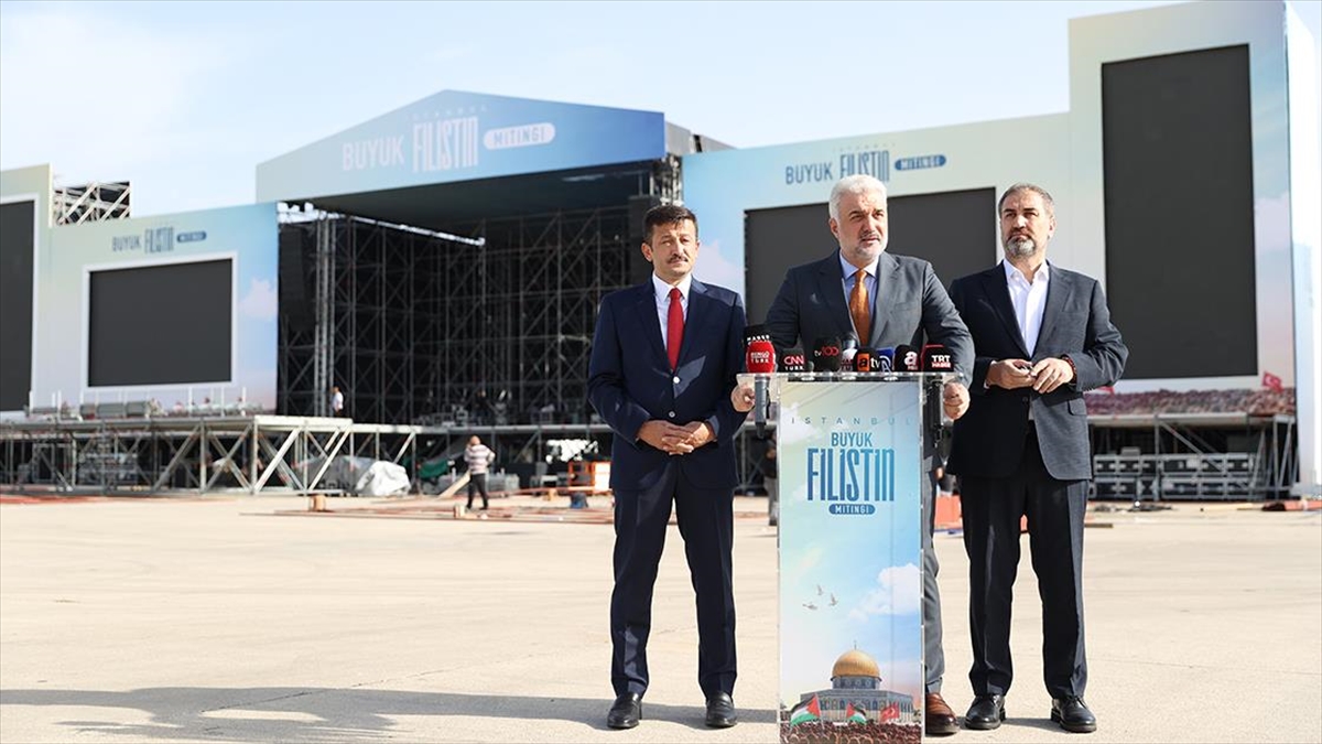 'Büyük Filistin Mitingi' İçin Son Hazırlıklar Yapılıyor