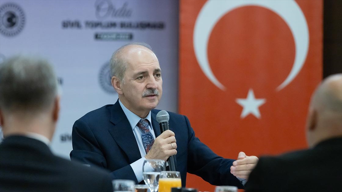Tbmm Başkanı Kurtulmuş: Dili, Dini, Rengi, Siyaseti Ne Olursa Olsun Biz İnsanlıktan Yanayız
