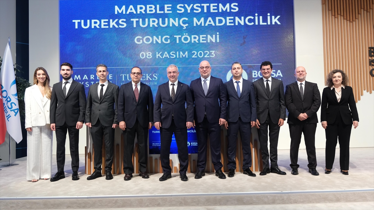 Borsa İstanbul’da Gong, Marble Systems Tureks Turunç Madencilik İçin Çaldı