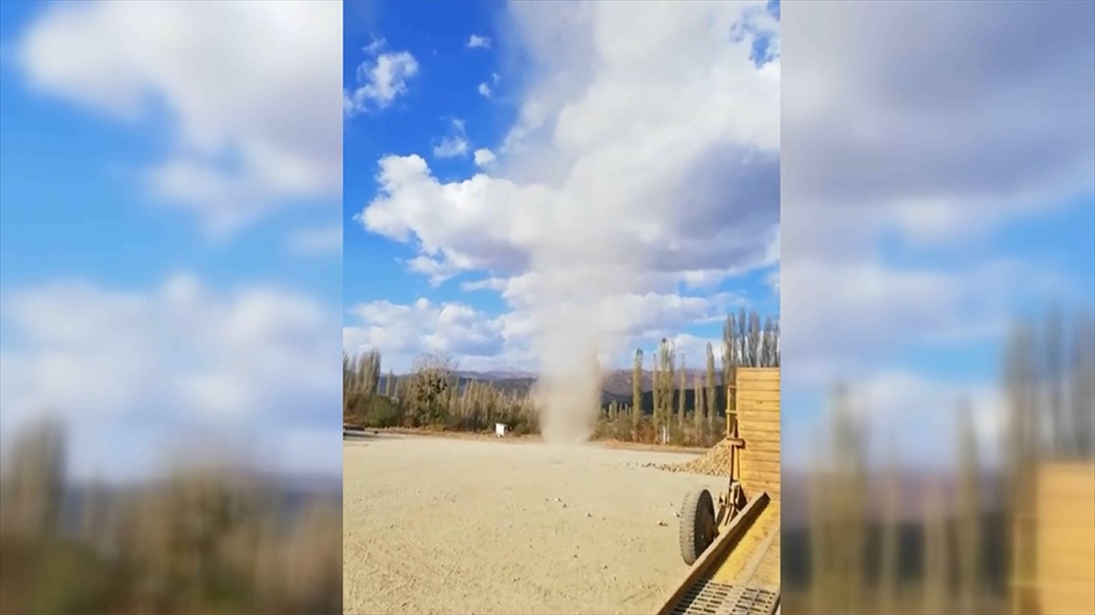 Amasya'da Oluşan Hortum Kameraya Yansıdı