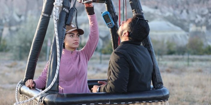 Kapadokya'da Kadınlar Balon Pilotu Olmak İçin Eğitim Alıyor