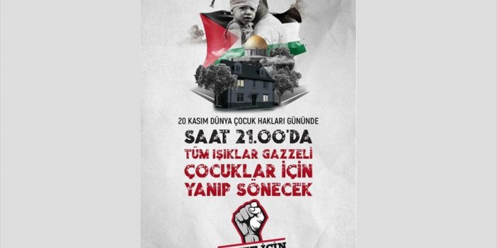 Filistin'deki Çocuklar İçin Saat 21.00'de Işıklar Yanıp Sönecek