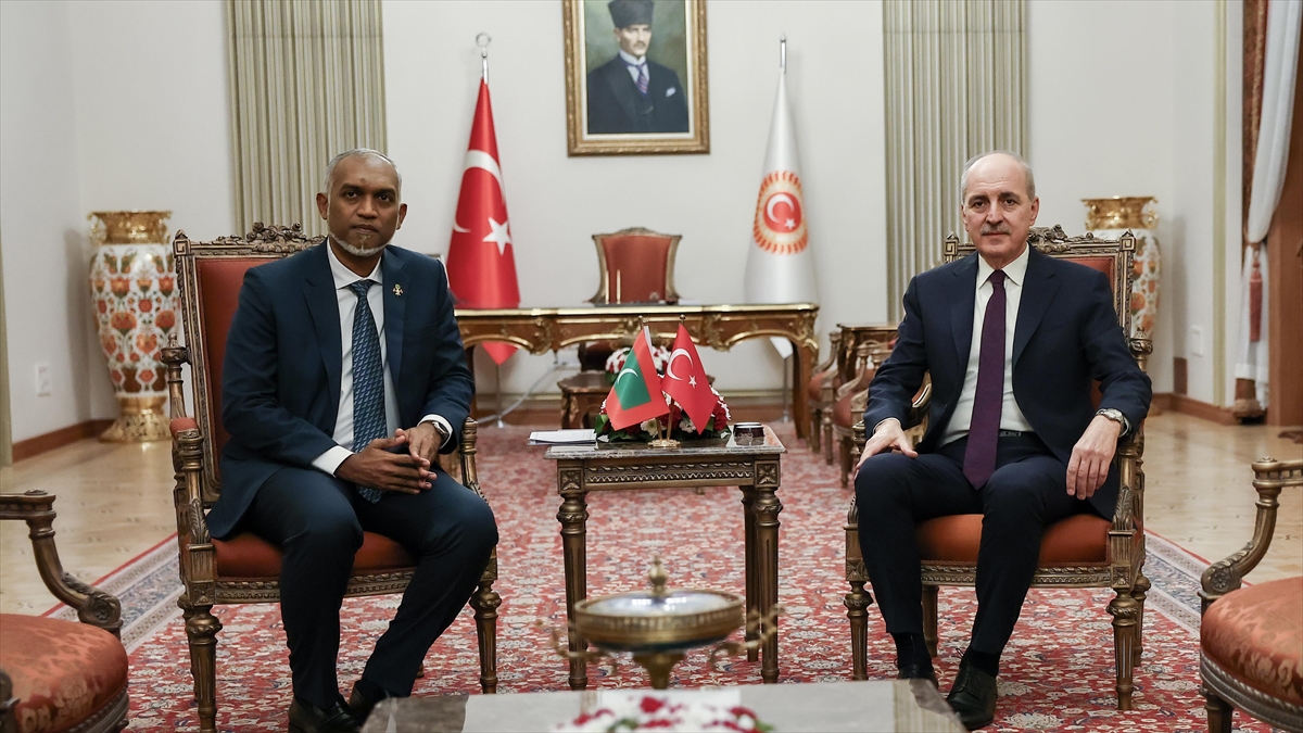 Tbmm Başkanı Kurtulmuş, Maldivler Cumhurbaşkanı Muizzu İle Görüştü