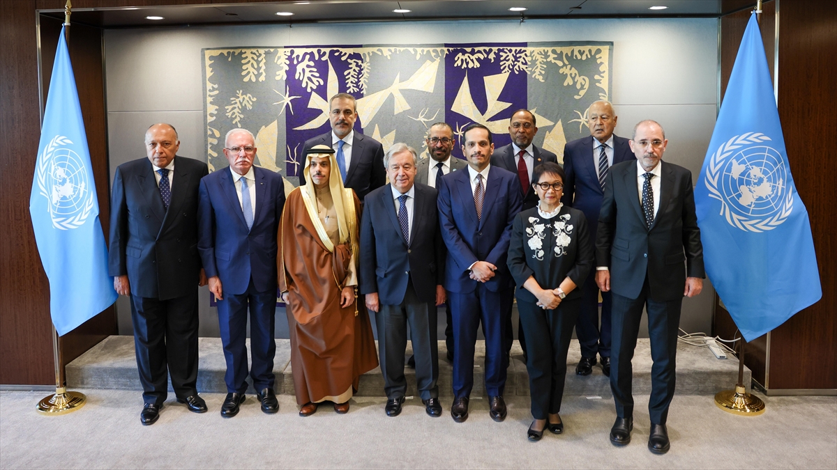 Fidan Ve Temas Grubu Üyesi Ülkelerin Dışişleri Bakanları Guterres'le Görüştü