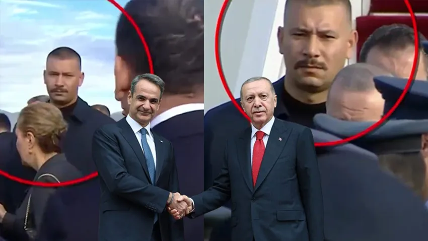 Erdoğan'ın koruması Yunanistan'da gündem oldu