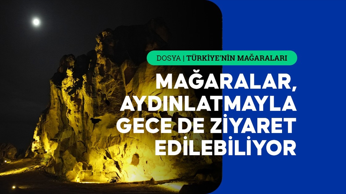 Frigya'daki "3 Bin Yıllık" Mağaralar Yapılan Işıklandırmayla Akşam Da Gezilebiliyor