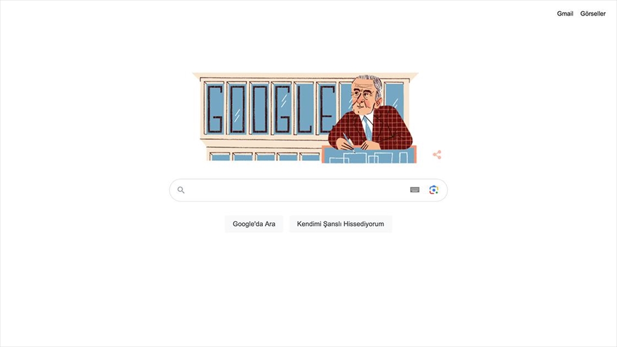 Google'dan Türk Mimar Eldem'in Doğum Gününe Özel "doodle"