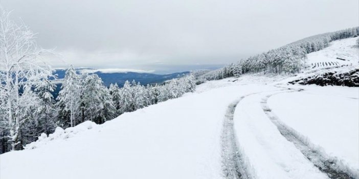 Muğla'nın Yüksek Kesimlerine Kar Yağdı