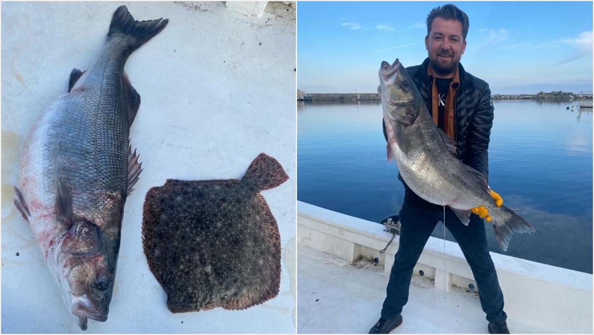 Kastamonulu Balıkçının Ağına 11 Kilogramlık Levrek Takıldı