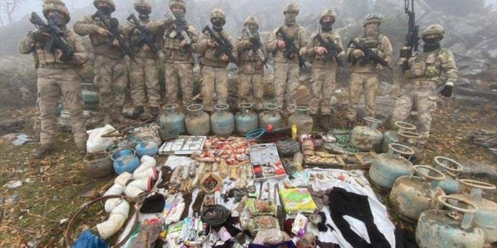 Bingöl'de Pkk'lı Teröristlerin Kullandığı 8 Katlı Mağara Tespit Edildi