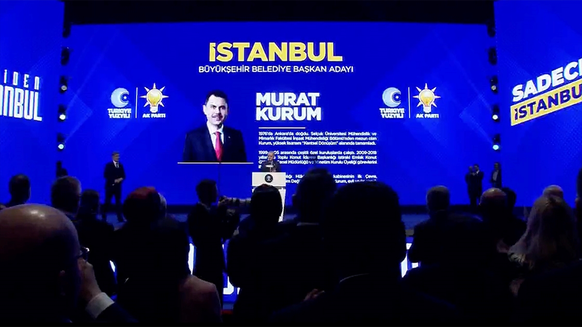 Cumhur İttifakı'nın İstanbul Büyükşehir Belediye Başkan Adayı Murat Kurum Oldu