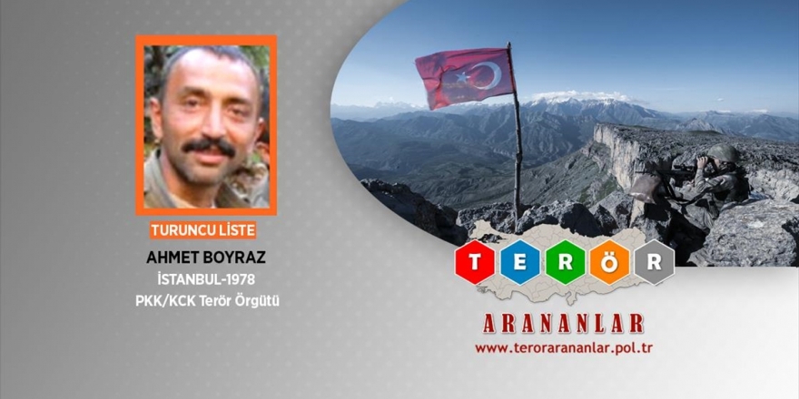 Turuncu Kategorideki Terörist Ahmet Boyraz Etkisiz Hale Getirildi