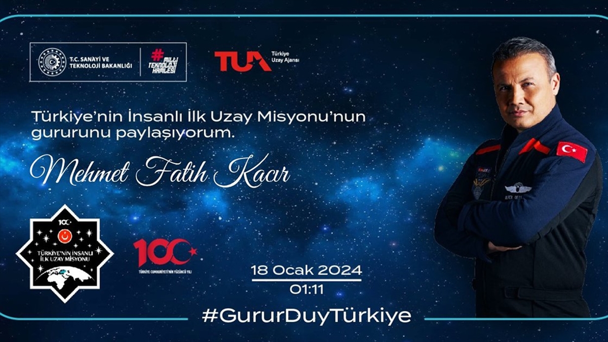 Türkiye'nin İnsanlı İlk Uzay Misyonu İçin Hatıra Kartı Oluşturulabilecek