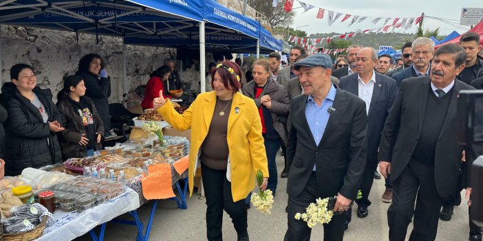 Karaburun'da nergis festivali yoğunluğu