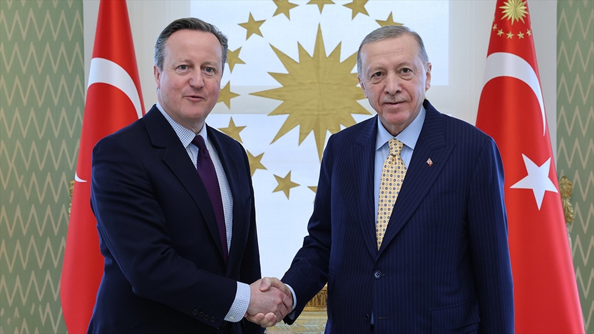 Cumhurbaşkanı Erdoğan, İngiltere Dışişleri Bakanı Cameron'ı Kabul Etti