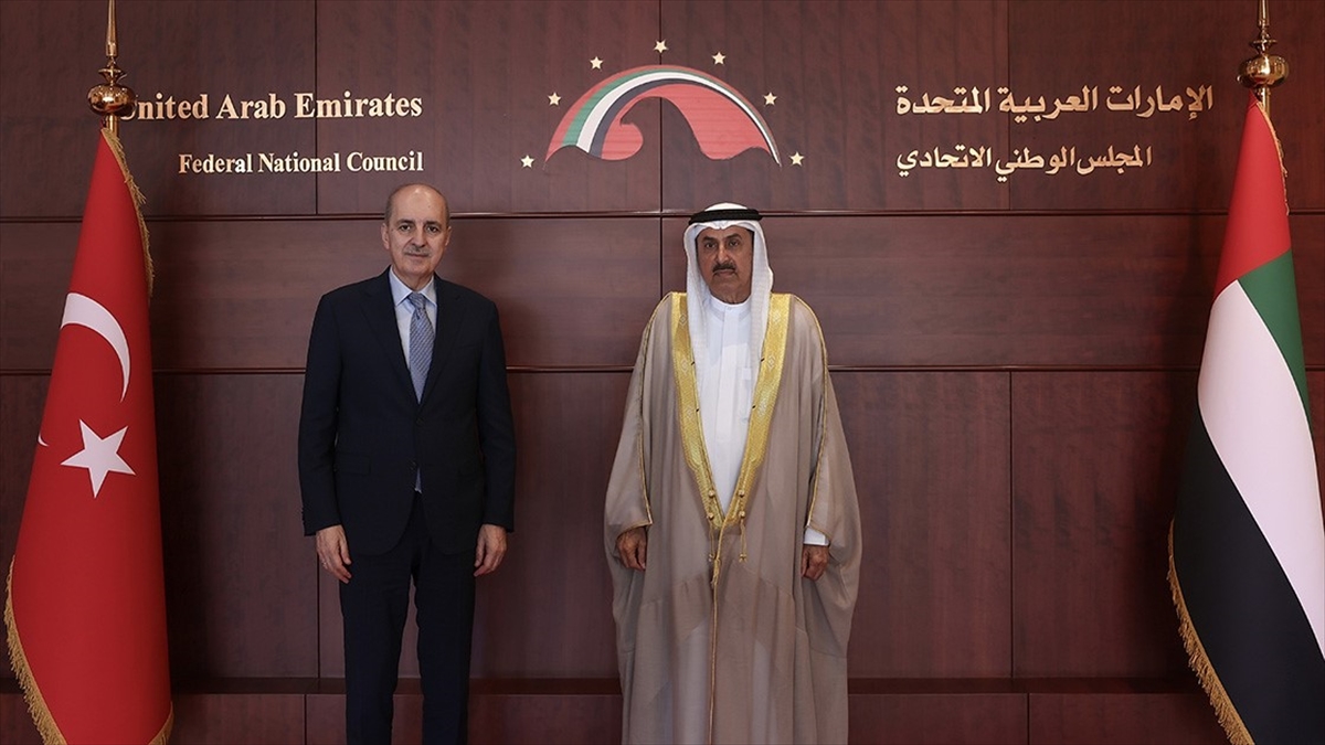 Tbmm Başkanı Kurtulmuş, Bae Federal Konsey Başkanı Ghobash İle Görüştü