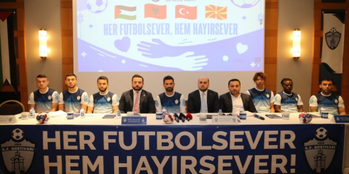 Kuzey Makedonya takımı Gostivar Kulübünden Filistin'e bağış kampanyası