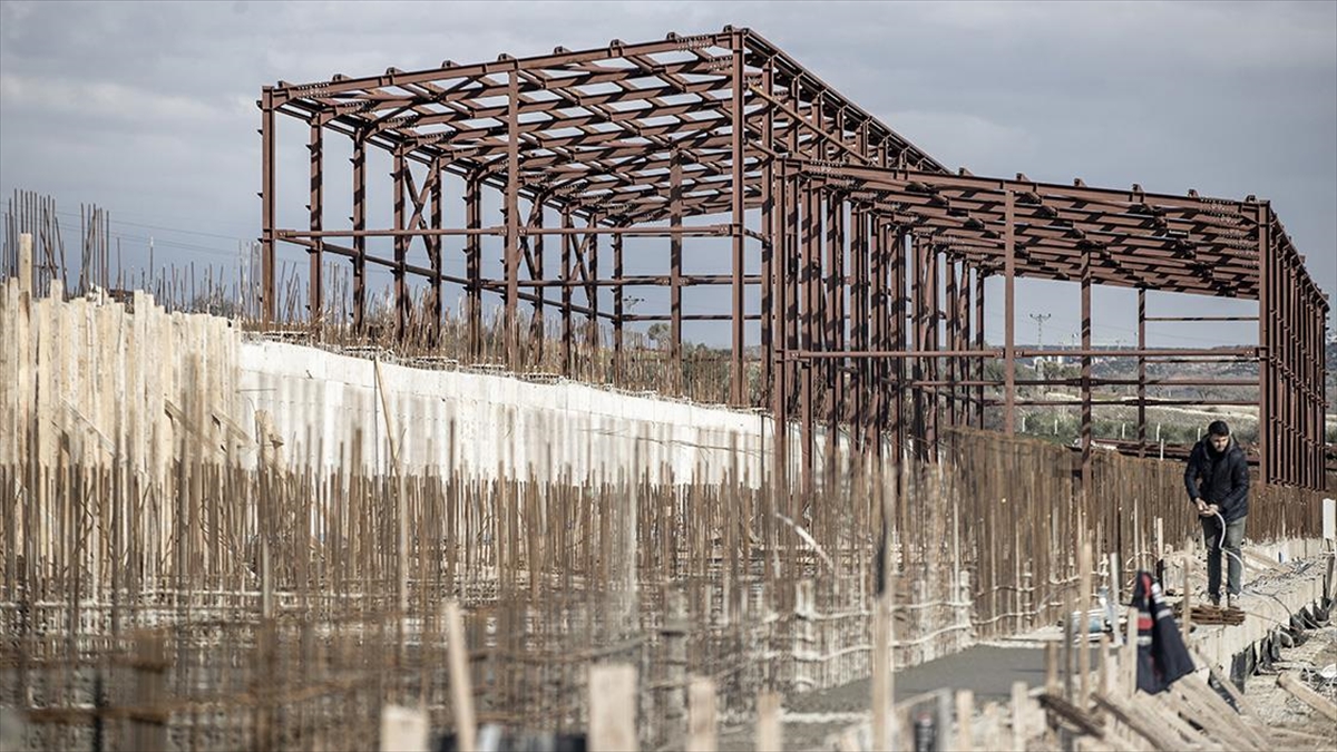 Pazarcık'ta İş Yerlerinin İnşaatı Tüm Hızıyla Devam Ediyor
