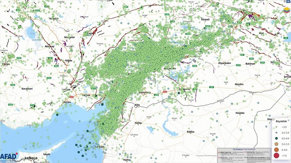 Kahramanmaraş Merkezli Depremlerden Sonra Bölgede Yaklaşık 60 Bin Sarsıntı Meydana Geldi