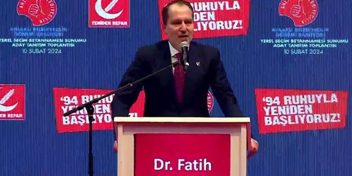 Yeniden Refah Partisi'nin İstanbul, Ankara ve İzmir adayları belli oldu