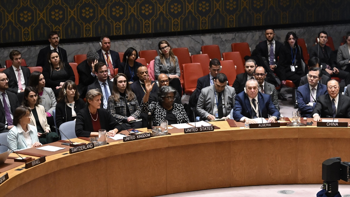 Abd, Bir Kez Daha Bmgk'de Gazze'de Acil İnsani Ateşkes Talep Eden Karar Tasarısını Veto Etti