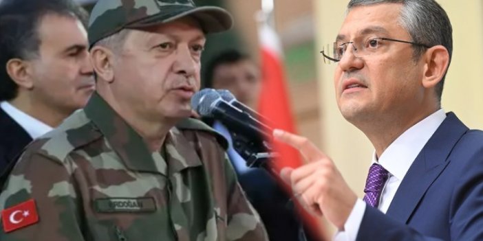 Özgür Özel'den Erdoğan'a kamuflaj çıkışı