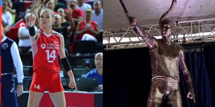 Fenerbahçe kaptanı Eda Erdem'in heykelini dikti