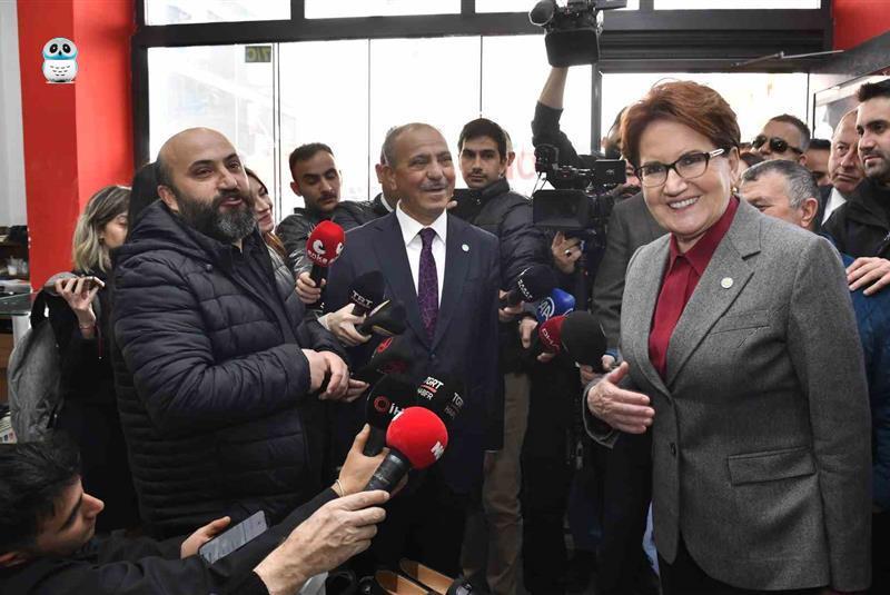 Akşener 'Düştük ocağınıza' ''Düştük ocağına, oyunu istiyoruz.2028'e kadar çok süre var. Güçlendirin beni" dedi.