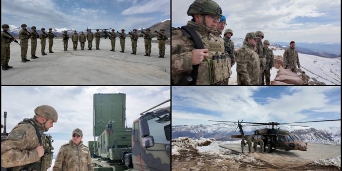 Kara Kuvvetleri Komutanı Orgeneral Bayraktaroğlu, Irak Sınırındaki Birlikleri Denetledi