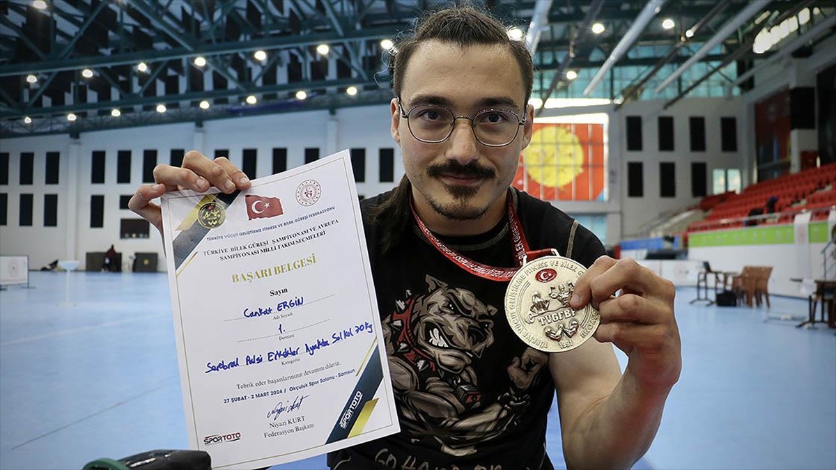 Bilek Güreşi Şampiyonu Serebral Palsili Cankat Ergin Hedef Yükseltti