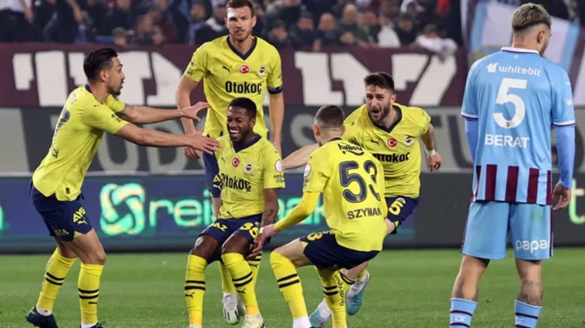 Fenerbahçe, Trabzonspor'u deplasmanda 3-2 yendi