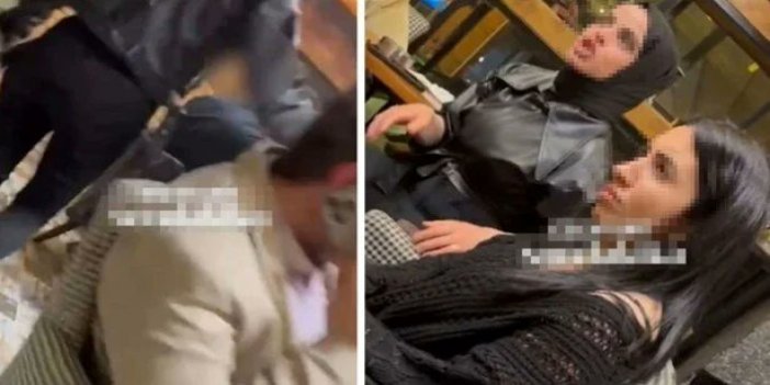 Kocasını okey masasında başka bir kadınla görünce çıldırdı!