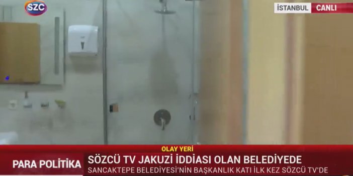 Sancaktepe Belediyesi'ndeki lüks banyolar ortaya çıktı