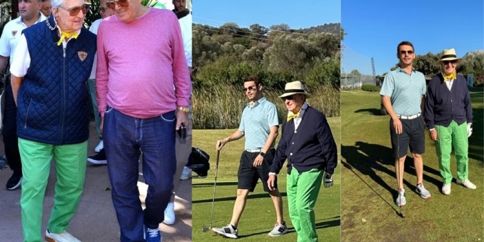 Patronların golf keyfi