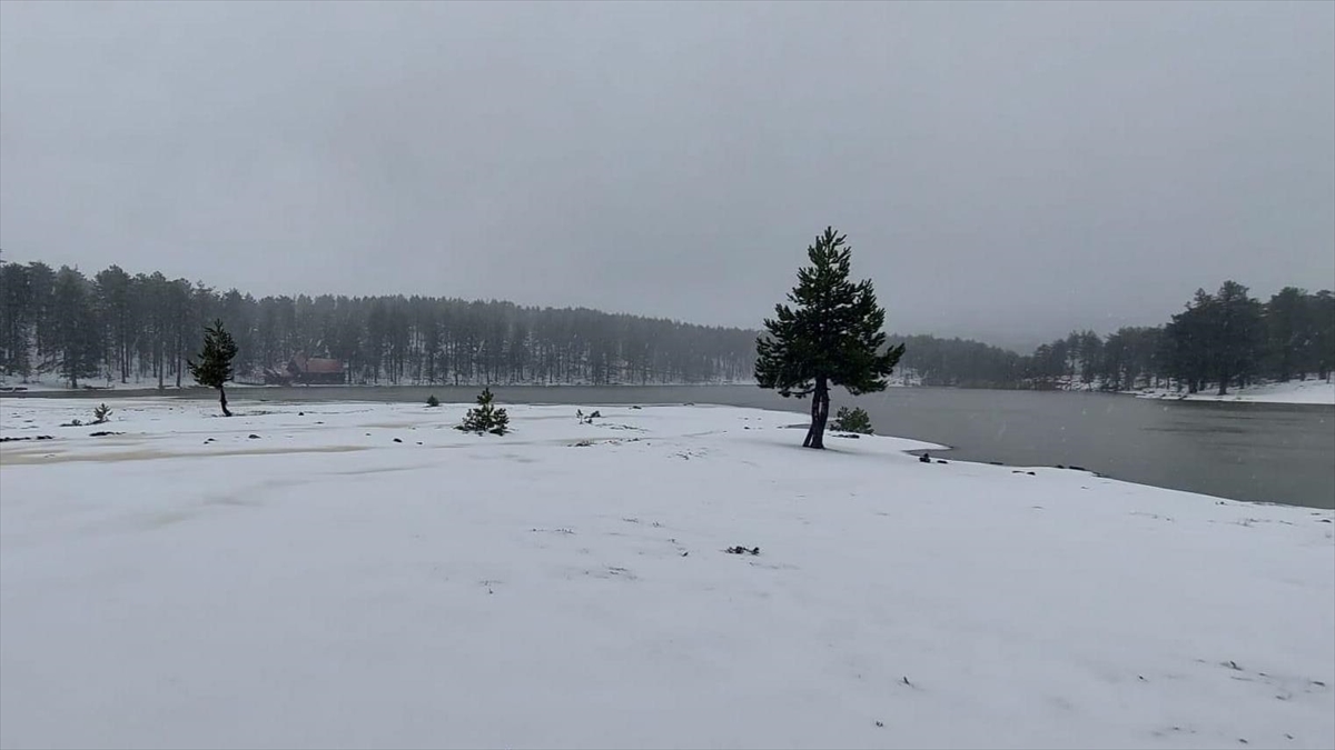 Muğla'nın Yüksek Kesimlerine Kar Yağdı