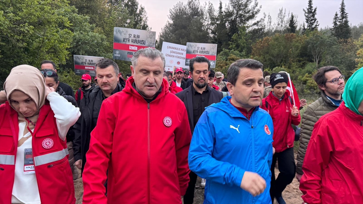 Gelibolu Yarımadası'nda 57. Alay Vefa Yürüyüşü Başladı