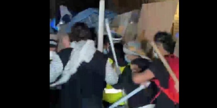 İsrail Yanlıları California Üniversitesindeki Gazze Dayanışma Kampı'na Saldırdı