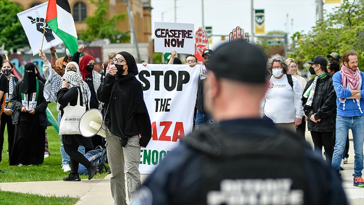 ABD'deki Üniversitelerde Filistin'e Destek Gösterileri Sürdü