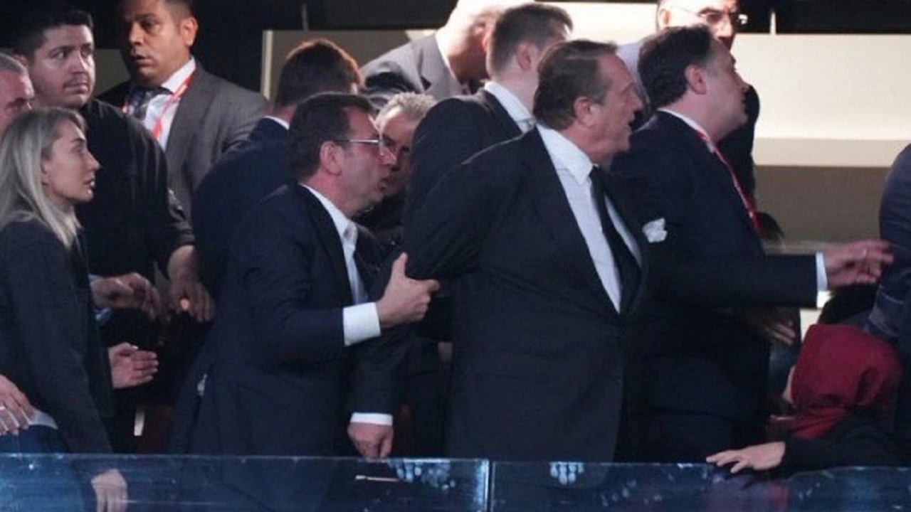 Kupa Finalinde ortalık karıştı... İmamoğlu zor sakinleştirdi