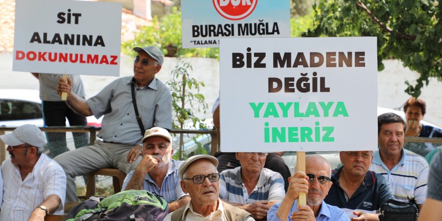 Doğa harikası yaylada "kömür" protestosu