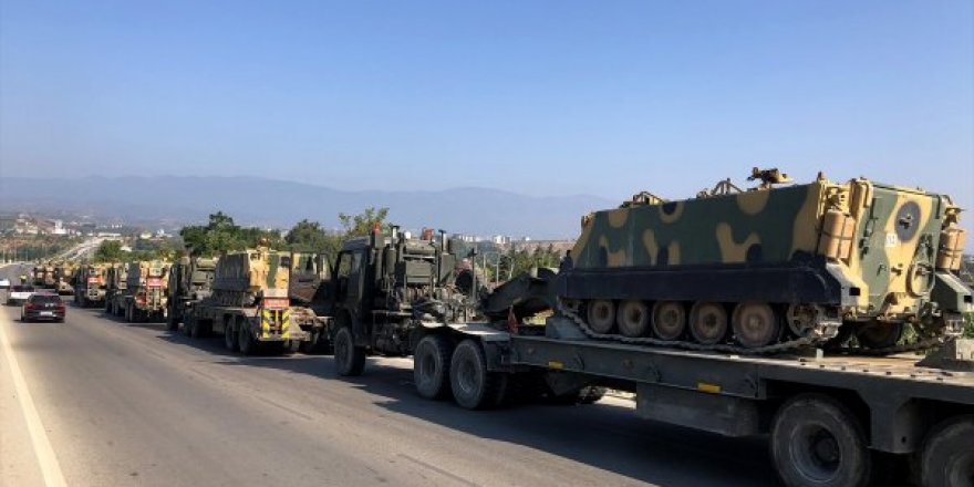 Suriye Sınırına Tank Takviyesi Yapıldı