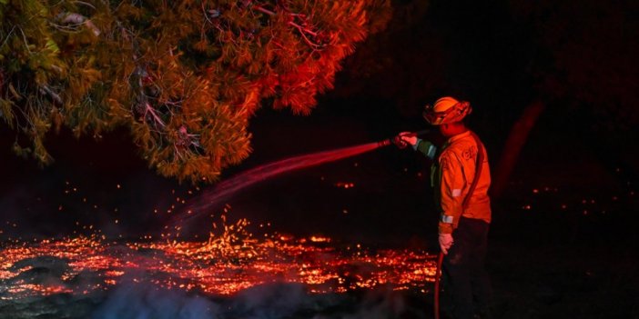 Abd'nin California Eyaletinde Çıkan Yangında Onlarca Kilometrekarelik Bitki Örtüsü Yok Oldu