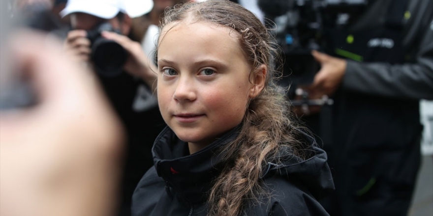 İklim Aktivisti Thunberg, BM Önünde Eylem Yaptı