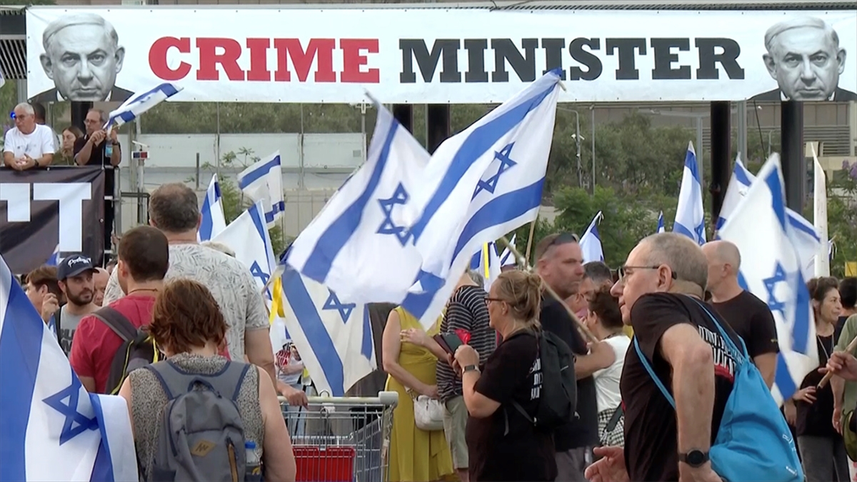 İsrailliler Esir Takası Anlaşması Ve Netanyahu'nun İstifası Talepli Gösterilerini Bu Hafta Da Sürdürdü