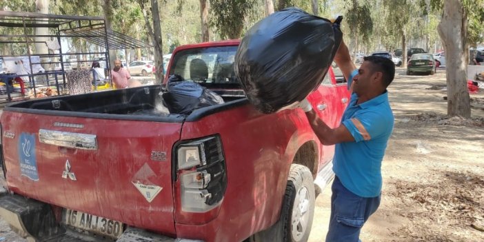 KUŞADASI’NDA BAYRAM TATİLİNİN İLK 5 GÜNÜNDE 1645 TON ÇÖP TOPLANDI