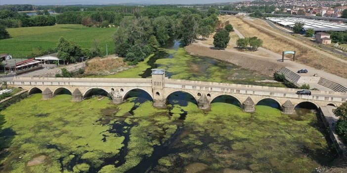 Tunca Nehri'nin Bazı Bölümlerinde Kuraklık Nedeniyle Su Akışı Durdu