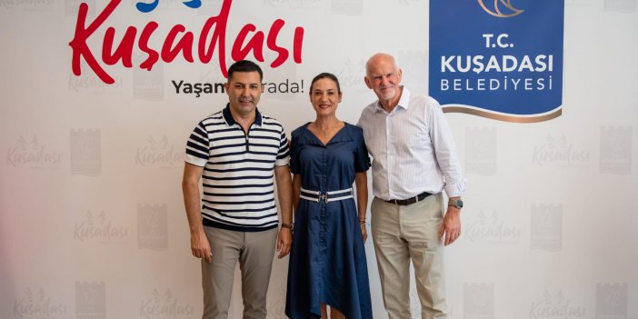 ÖMER GÜNEL: "SUYUN İKİ YAKASI ARASINDA BARIŞ KÖPRÜSÜ KUŞADASI'NDA KURULDU"