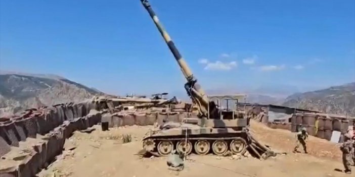 Msb, Topçu Birliklerinin Irak'ın Kuzeyinde Hedefleri Vurduğu Görüntüleri Paylaştı