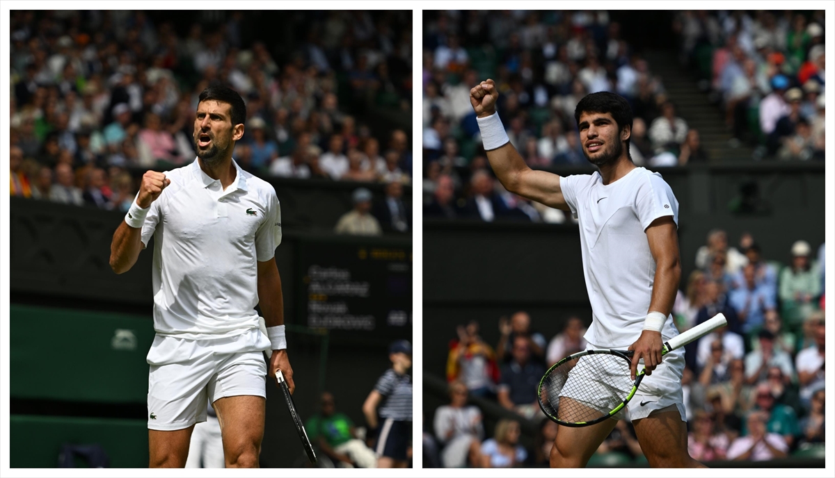 Djokovic ve Alcaraz, Wimbledon finalinde karşılaşacak