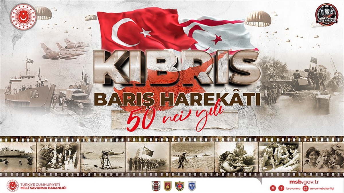 Msb'den Kıbrıs Barış Harekatı'nın 50'nci Yıl Dönümü Mesajı